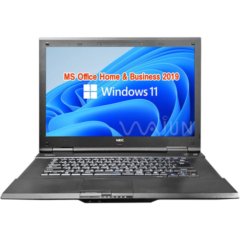 NEC等 ノートPC VK23 / 15.6型 / Win11 Pro/MS Office H&B 2019 / Core i3-6100U / wajunのWIFI/Bluetooth/HDMI / 4GB/128GB SSD