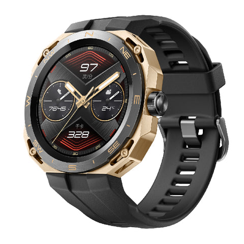 华为/HUAWEI WATCH GT Cyber 曜金黑 都市先锋款 42mm 智能手表 运动手表 血氧心率睡眠压力监测 专业健康 闪变换壳 智能机芯 微信手表版闪变换壳；智能机芯；军规品质；潮趣表盘；微信手表版