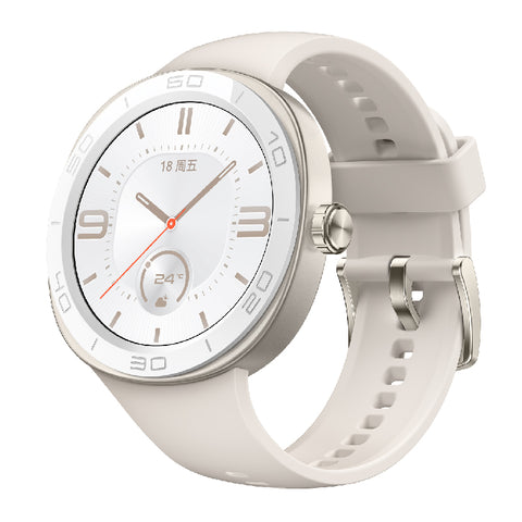 华为/HUAWEI WATCH GT Cyber 月光白 时尚雅致款 42mm 智能手表 运动手表 血氧心率睡眠压力监测 专业健康 闪变换壳 智能机芯 微信手表版闪变换壳；智能机芯；军规品质；潮趣表盘；微信手表版