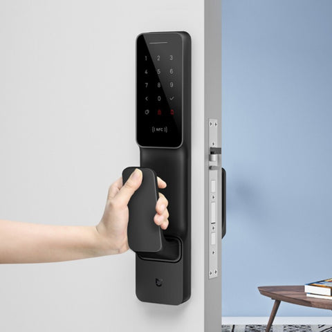 小米(MI)推拉式锁智能锁c级指纹锁防盗家用公司密码锁电子锁 小米米家智能锁 推拉式【手机APP远程】【3年质保保修】一体化指纹识别丨多种开方式