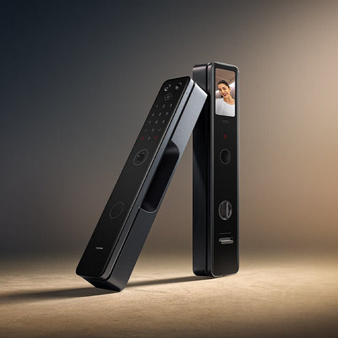 小米智能门锁M20 大屏猫眼版 全自动指纹锁智能锁可视电子锁密码锁180°超广角摄像头 | 集成可视大屏 | 全自动降噪锁体 | 防夹手设计