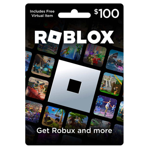 Roblox Game Card $100 Digital Download, Includes Exclusive Virtual Item