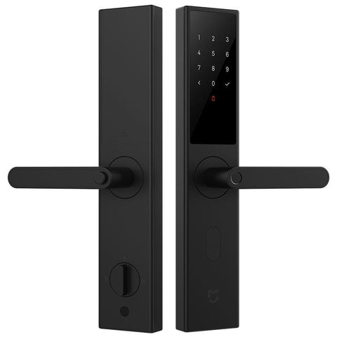 小米(MI)米家智能锁 碳素黑 标准锁体 家用防盗 指纹锁密码锁 C级锁芯一体化指纹识别，多种打式